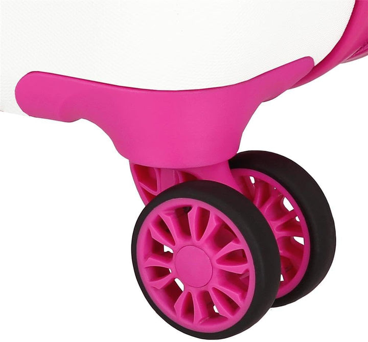 Disney Joumma Minnie-Koffer-Set, Weiss, 55/65 cm, starr, 6 kg, seitlicher Kombinationsverschluss, AB