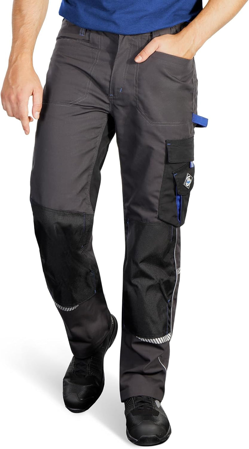 Prisma Arbeitshosen Männer mit Stretch Bund und Kniepolster Taschen, Robuste Arbeitskleidung aus Hoc