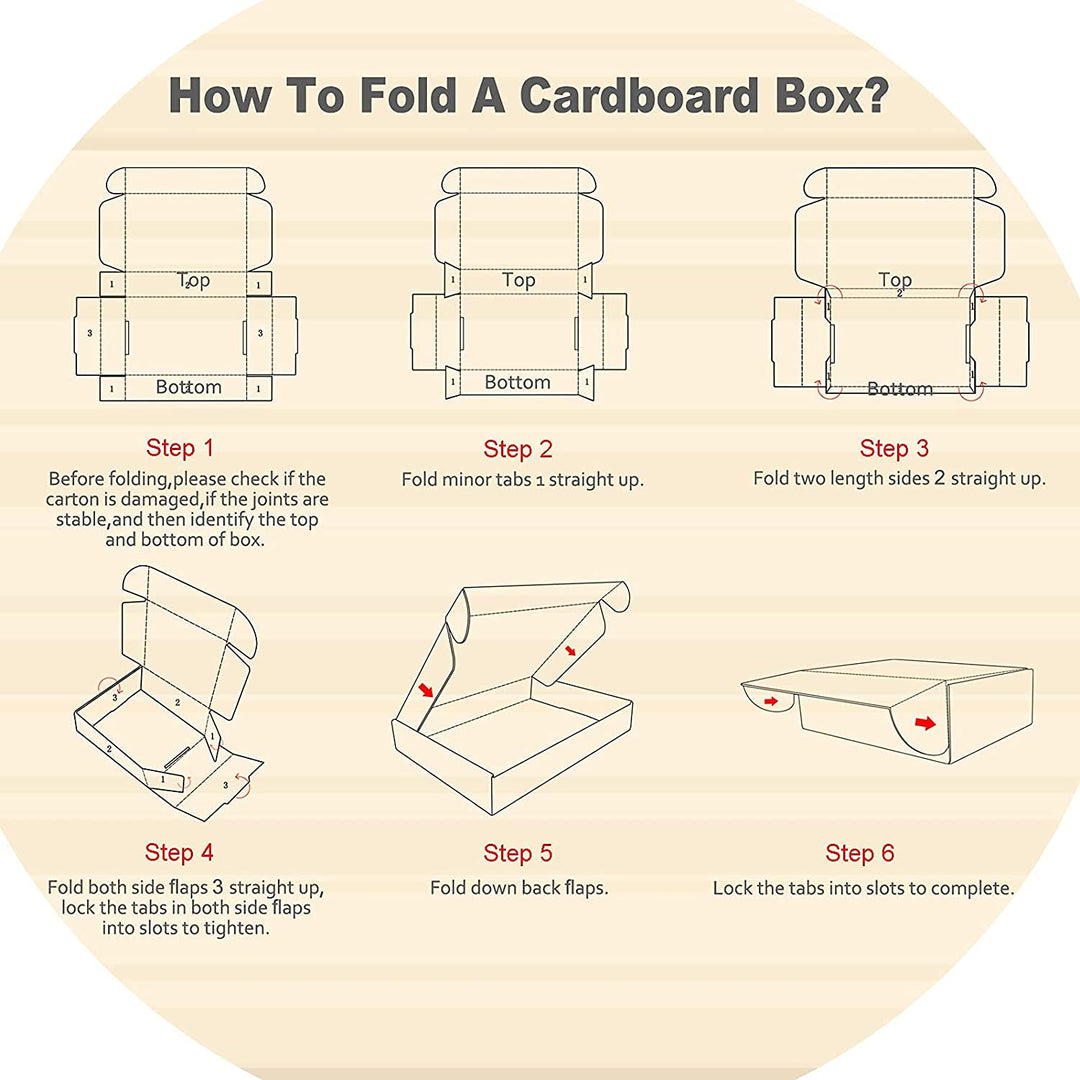 HORLIMER 25 Stück Versandkarton Klein Karton Box, 33x25,4x5,1 cm Verpackungskartons aus Wellpappe fü