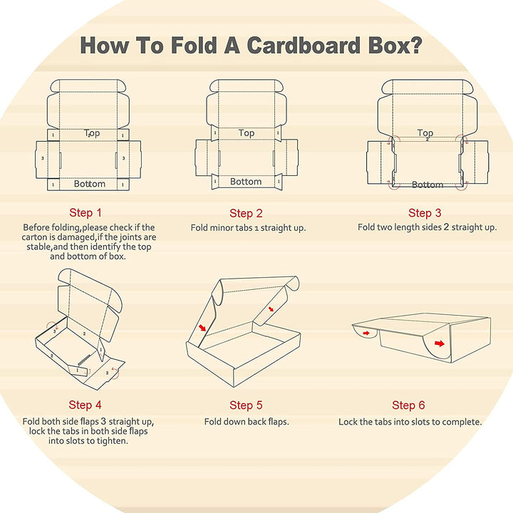 HORLIMER 25 Stück Versandkarton Klein Karton Box, 33x25,4x5,1 cm Verpackungskartons aus Wellpappe fü