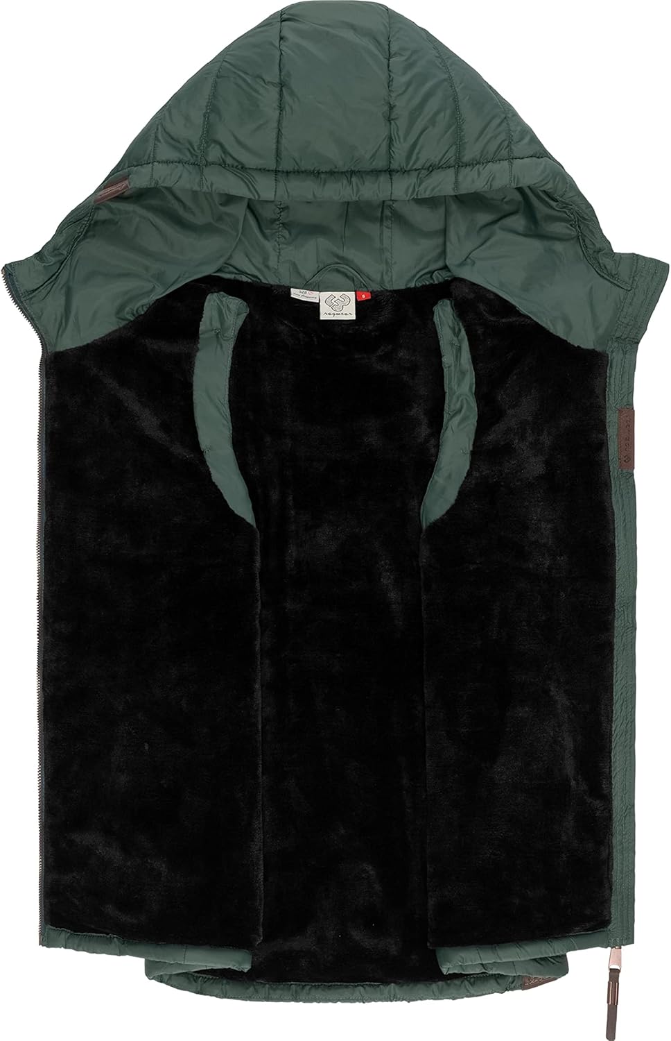 Ragwear Damen Winterjacke warme Steppweste mit Kapuze Lucinda Vest XS-XXL XL Dark Green, XL Dark Gre
