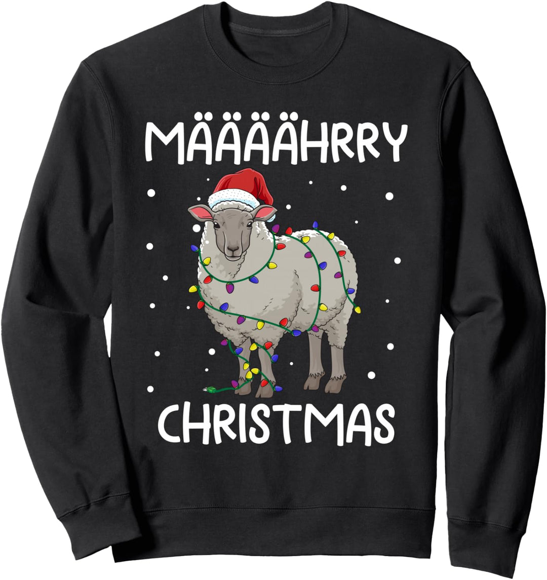 Lustiges Schaf Weihnachten Määäährry Christmas Geschenk Sweatshirt