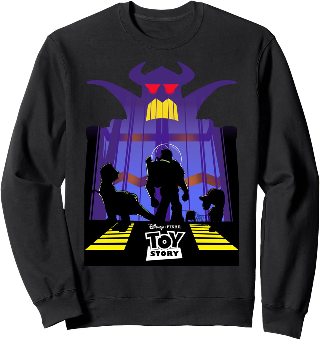 Disney Pixar Toy Story Zurg Group Shot Silhouette Sweatshirt