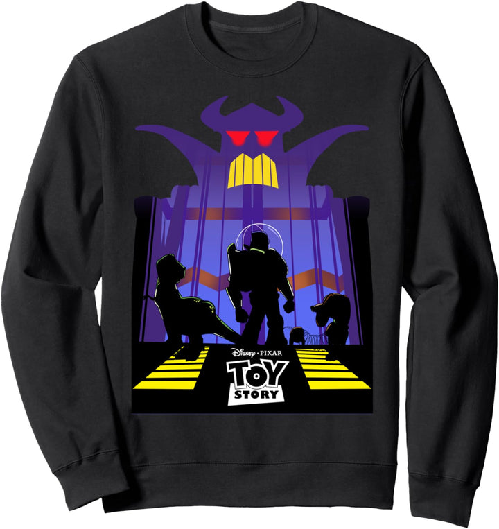 Disney Pixar Toy Story Zurg Group Shot Silhouette Sweatshirt
