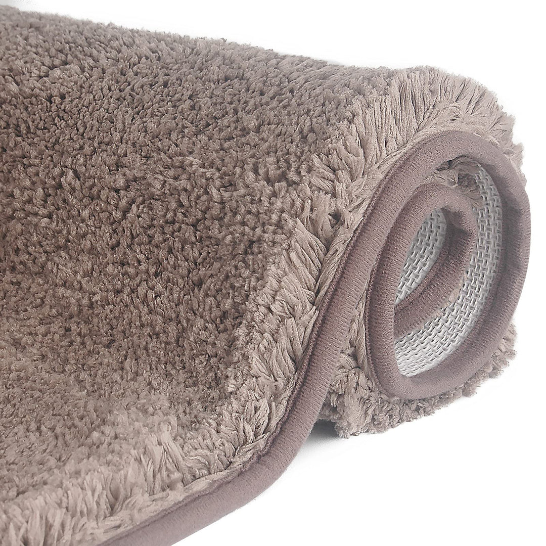 FCSDETAIL rutschfeste, Hochflor Badteppiche 70X120 cm, Maschinenwaschbare Badematte, Badvorleger mit