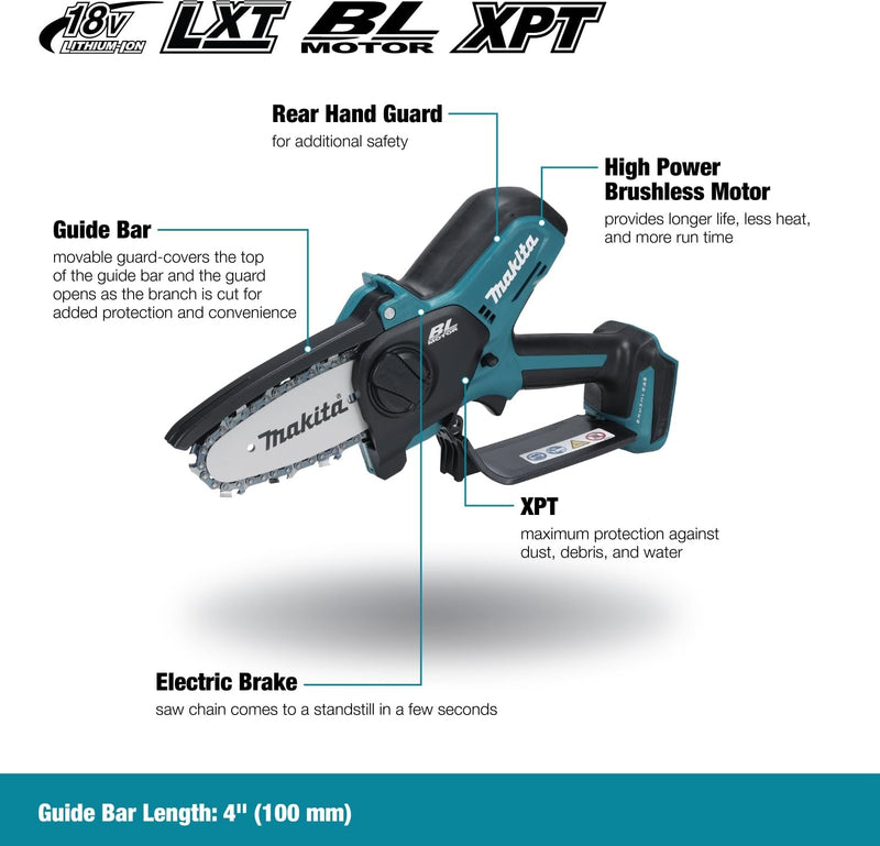 Makita DUC101Z Akku-Astsäge 18V (ohne Akku, ohne Ladegerät) & Fiskars Bolzenschneider, Bis zu 30% me