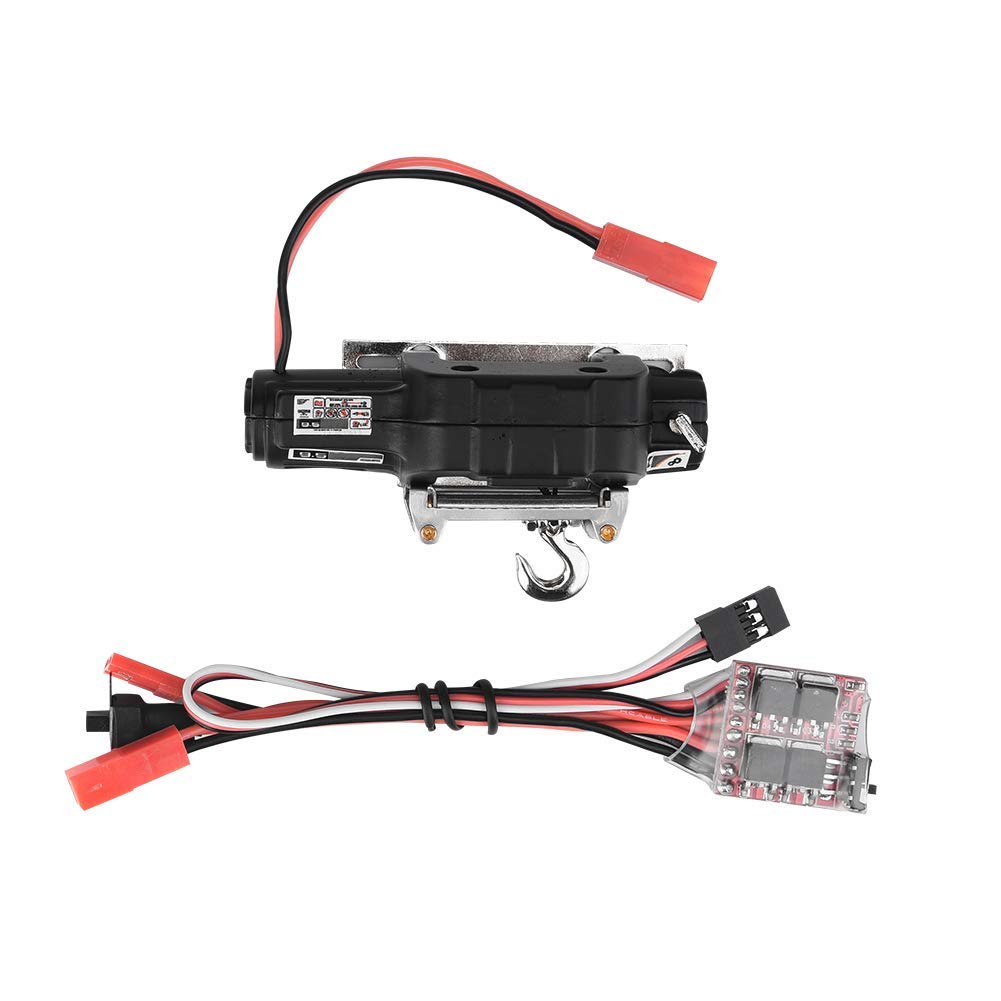 Tbest RC Auto Winde, 1/10 Automatische Crawler Winch Wired Winch Control System Set Simulierte Winsc