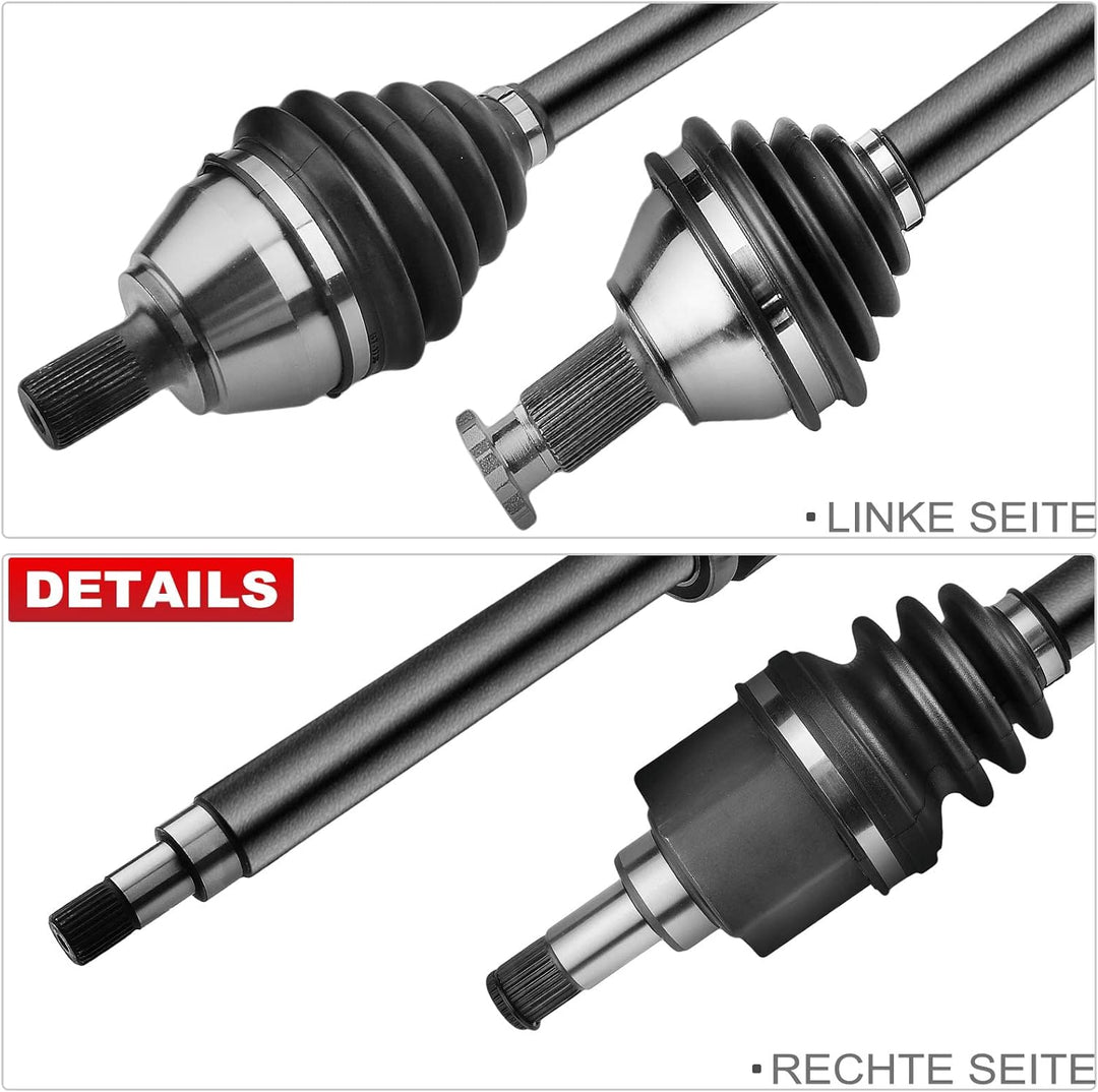 Frankberg 2x Antriebswelle Vorderachse Kompatibel mit C30 1.6L 2011-2012 S40 II 544 1.6L 2011-2012 V