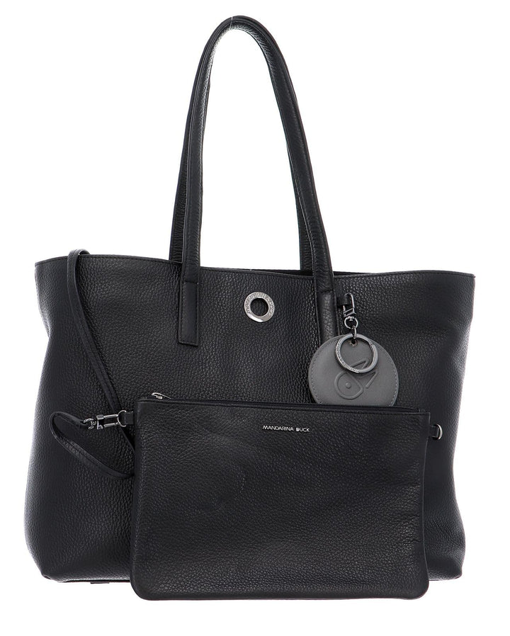 Mandarina Duck Damen Mellow Leather Shopper Nero, Nero