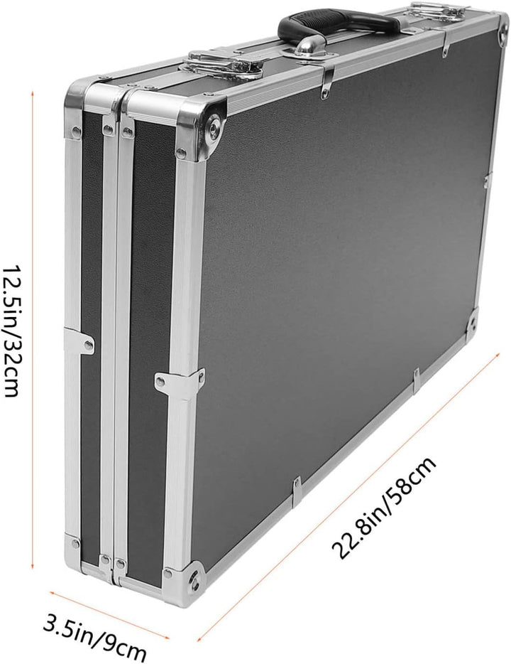 DOITOOL Werkzeugkoffer aus Aluminium Flightcase mit Schaumstoffpolsterung Abschliessbarer Werkzeugka
