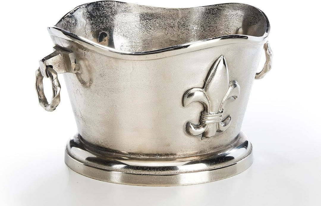 Kobolo Champagnerkühler Weinkühler Flaschenhalter - Lily - aus Metall - Silber
