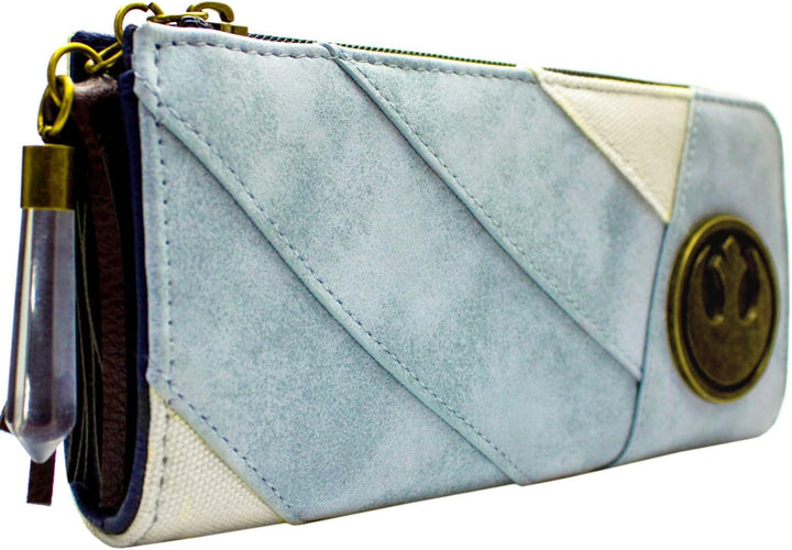 The Last Jedi Star Wars Rey's Outfit Rebel Emblem Portemonnaie Clutch Münzfach & Kartenhalter, Blau