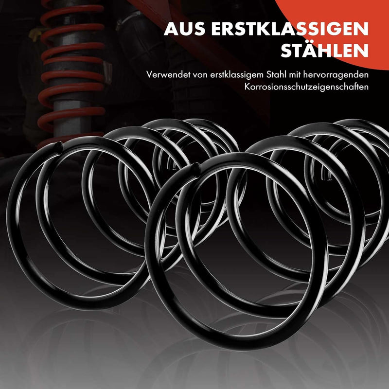 Frankberg 2x Federn Fahrwerksfeder Hinterachse Links Rechts Kompatibel mit 5er F10 F18 2009-2016 5er