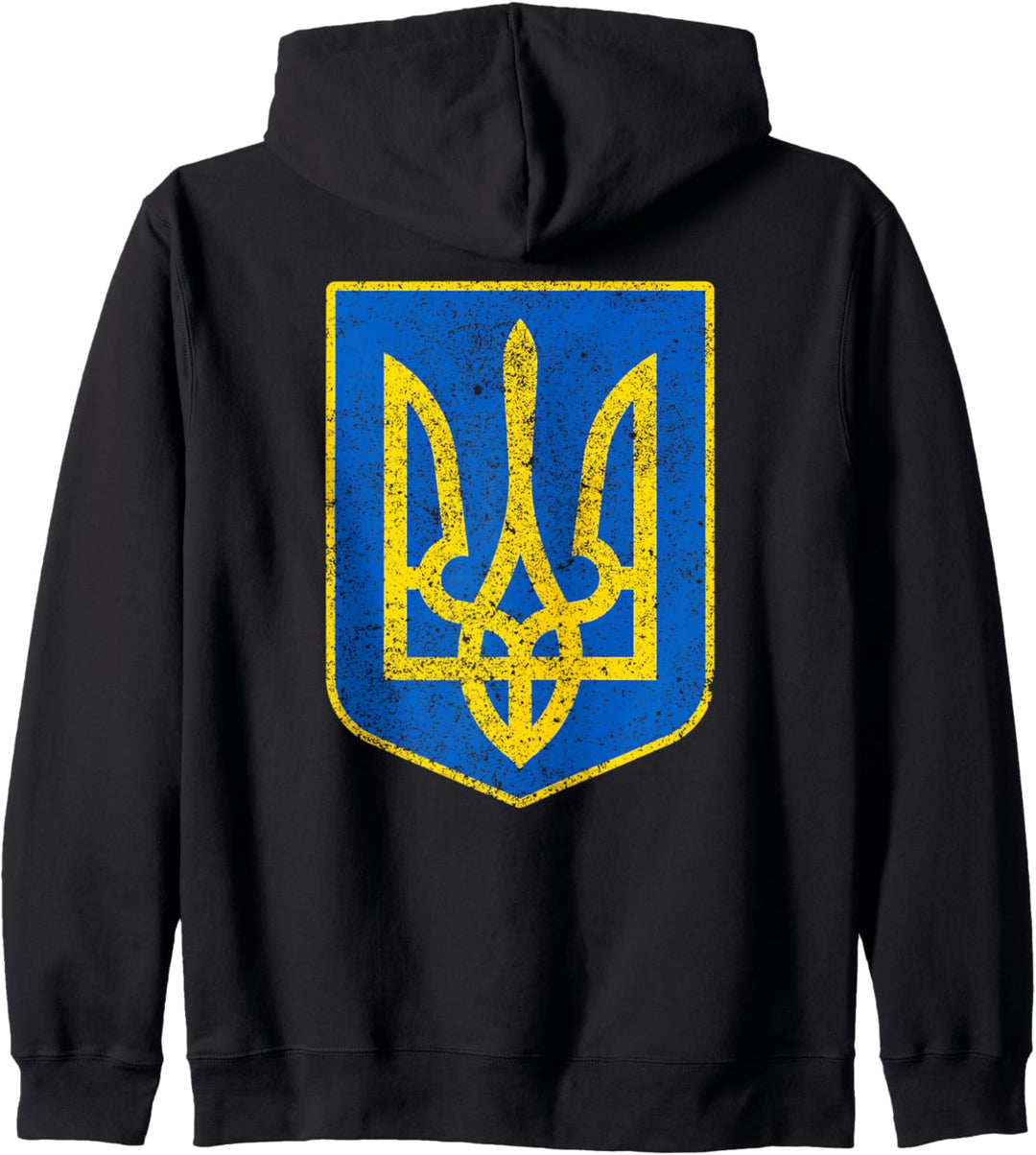Ukraine Wappen Show Ukrainischer Stolz Tryzub Vintage Kapuzenjacke