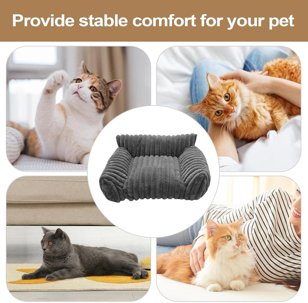 Katzensofa Bett Haustier Couch 50x40x20cm Orthopädische Hund Flauschig Und Waschbar Katzencouch Mit