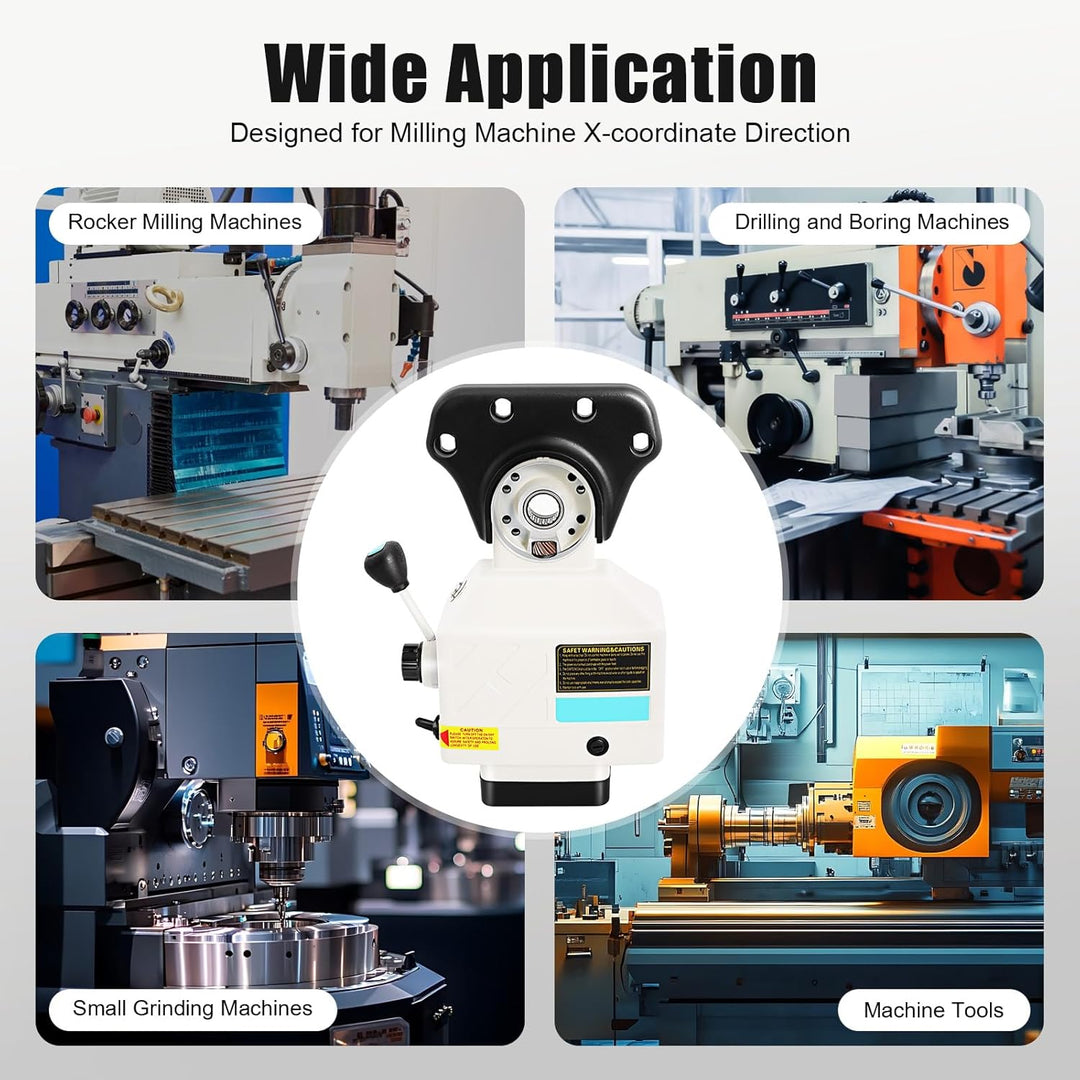 KANBCNG 95W Vorschub für Fräsmaschine Vorschub X-Achse für Fräsmaschine 190U/min Automatische Konsta