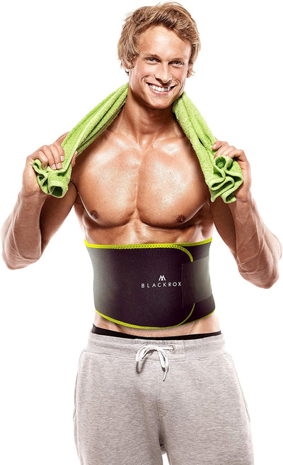 BLACKROX Waist Trimmer Fitnessgürtel Vergleichssieger Damen & Herren,Schwitzgürtel zur Fettverbrennu