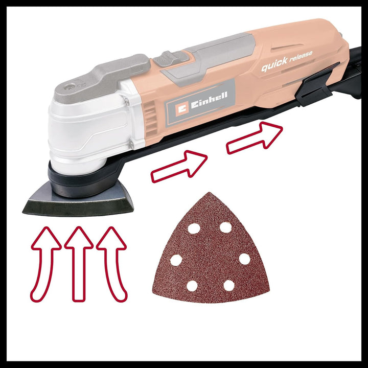 Einhell Multifunktionswerkzeug TE-MG 300 EQ (300 W, Drehzahl- & Konstant-Elektronik, inkl.,Sägeblatt