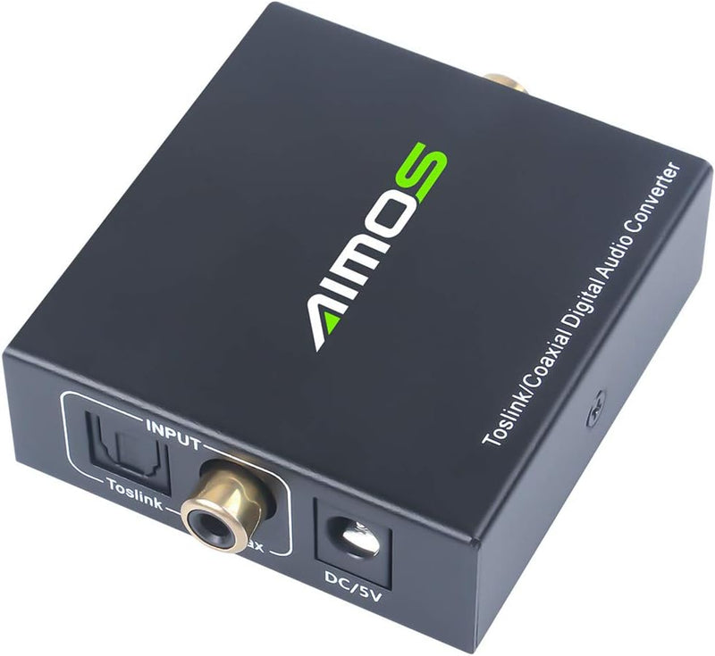 Optical zu Coaxial OR Coax auf Toslink Converter, Audio Bidirektional Adapter für PS3, HD DVD, PS4,