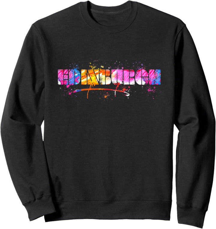 Edinburgh Schriftzug Souvenir - Aquarell Edinburgh Sweatshirt
