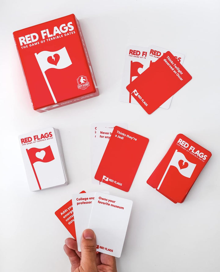 Rote Flaggen: The Game of Terrible Dates | Lustiges Kartenspiel/Partyspiel für Erwachsene, 3–10 Spie