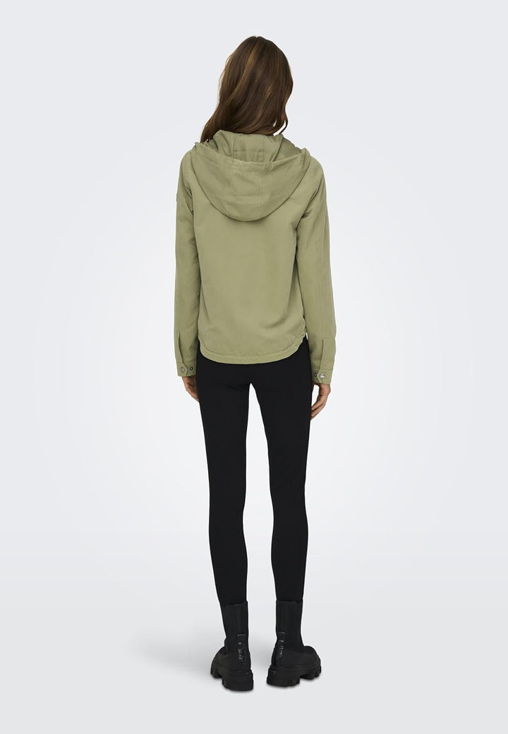 ONLY Damen Onlskylar Hood Spring Jacket Cc OTW Jacke, XS Aloe