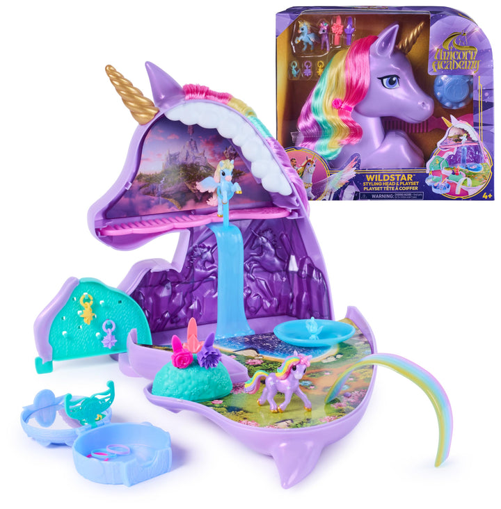 Unicorn Academy Wildstar Einhorn-Stylingkopf-Spielset, ab 4 Jahren