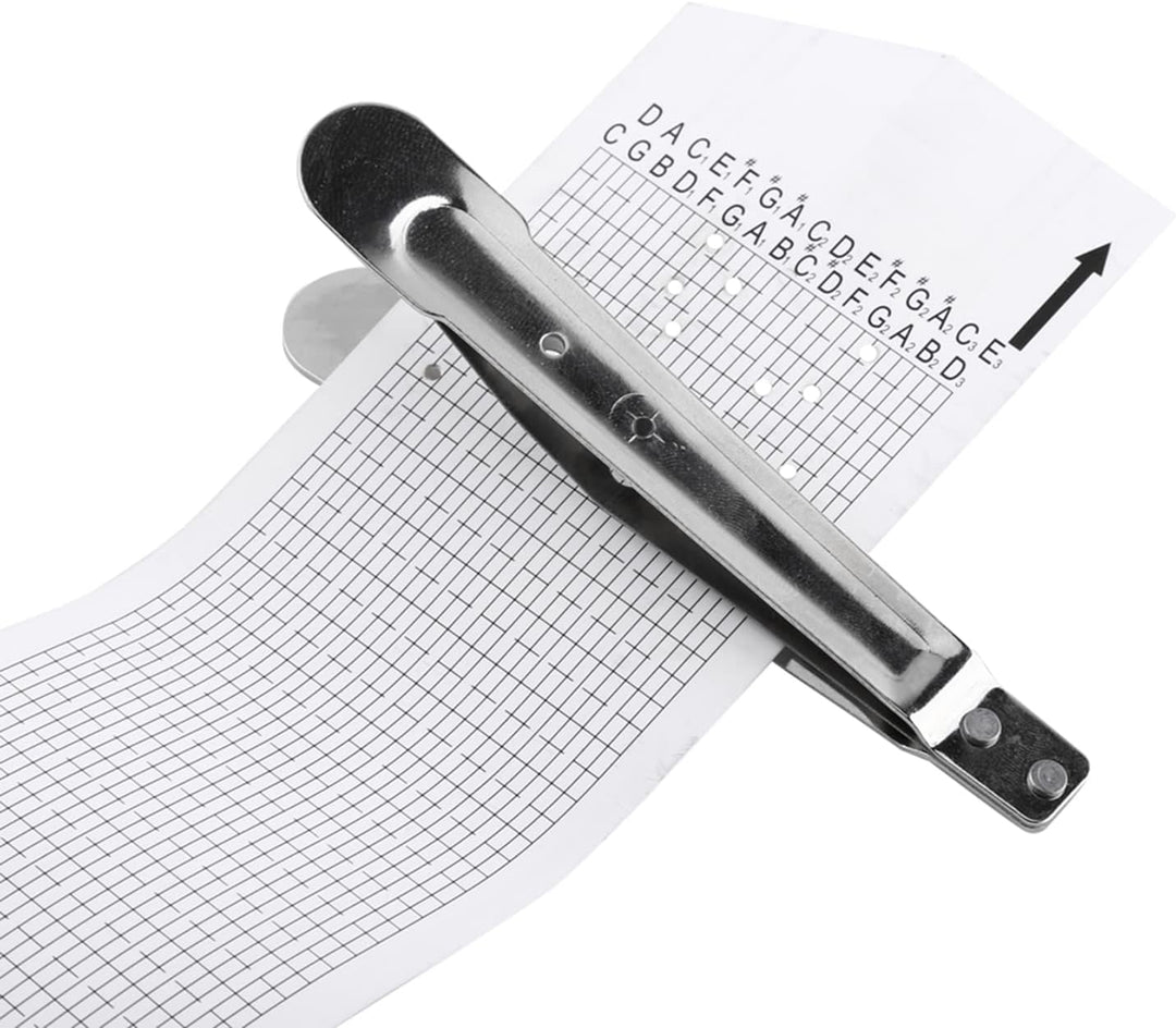 FTVOGUE Spieluhr mit Handkurbel, 30 Noten, mit Teillocher, 3 Blanko-Streifen