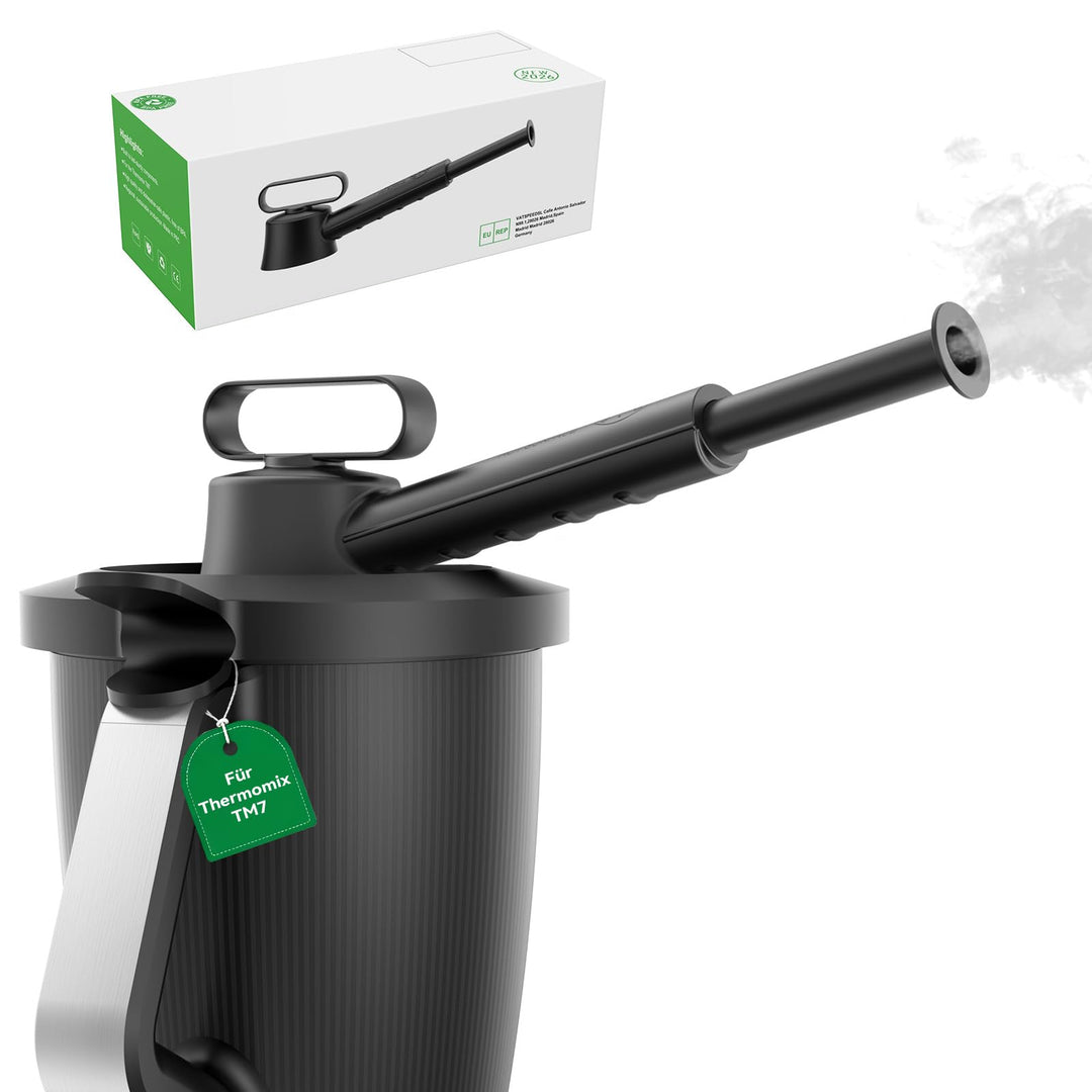 Dampfumleiter für Thermomix TM7, Dampfumleitung für Schutz Küchen Hängeschränke, 360° Drehbar, Extra