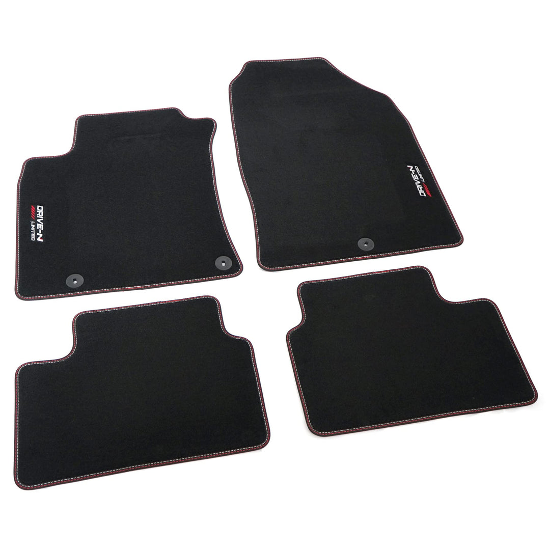 Hyundai S0143ADE00DN Fussmatten Premium Velours Textilfussmatten 4X Stoffmatten, von der i30N Drive-