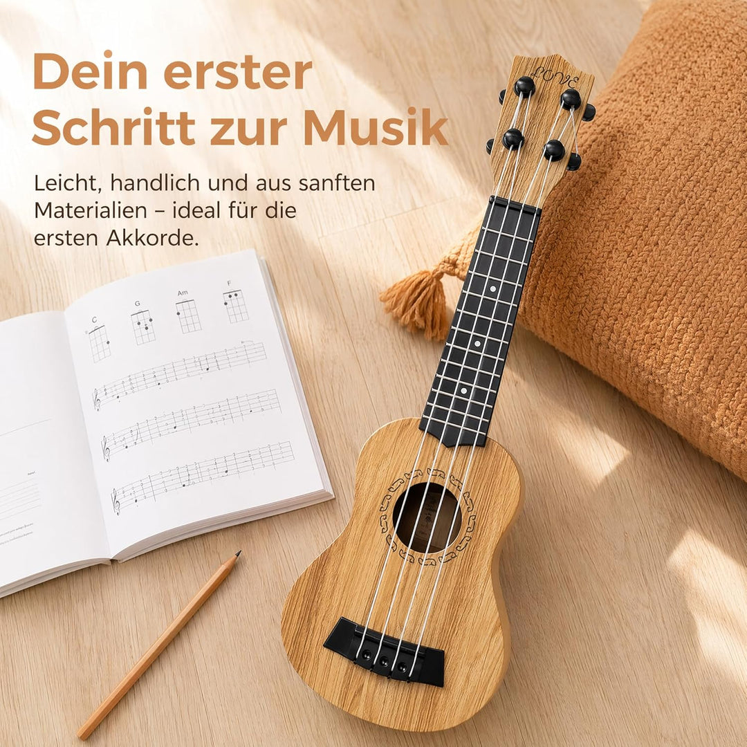 Fake-Ukulele, Anfänger, Akustikinstrument, für Erwachsene, Kinder, 1 Stück