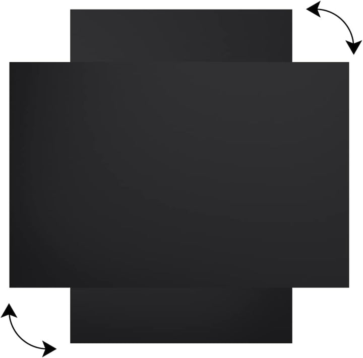 ALLboards Metallische Magnettafel KREIDETAFEL SCHWARZ 90x60cm MetalBoards Memoboard für jede Art von