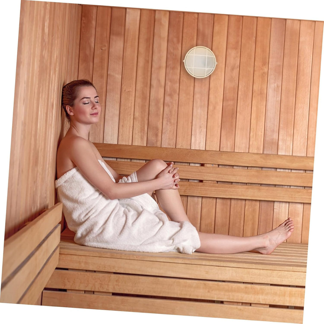 DOITOOL Sauna Beleuchtungslampe Glasleuchte für Dampfbad Sauna Raum Deckenlampe für Keller und Feuch