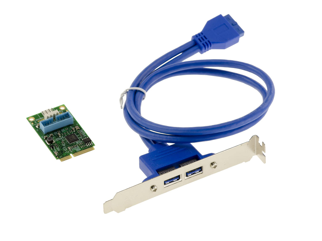 KALEA-INFORMATIQUE Mini PCI Express MiniPCIE Karte 2 Ports USB 3.0 (USB3 SUPERSPEED 5Gbps) mit Via C