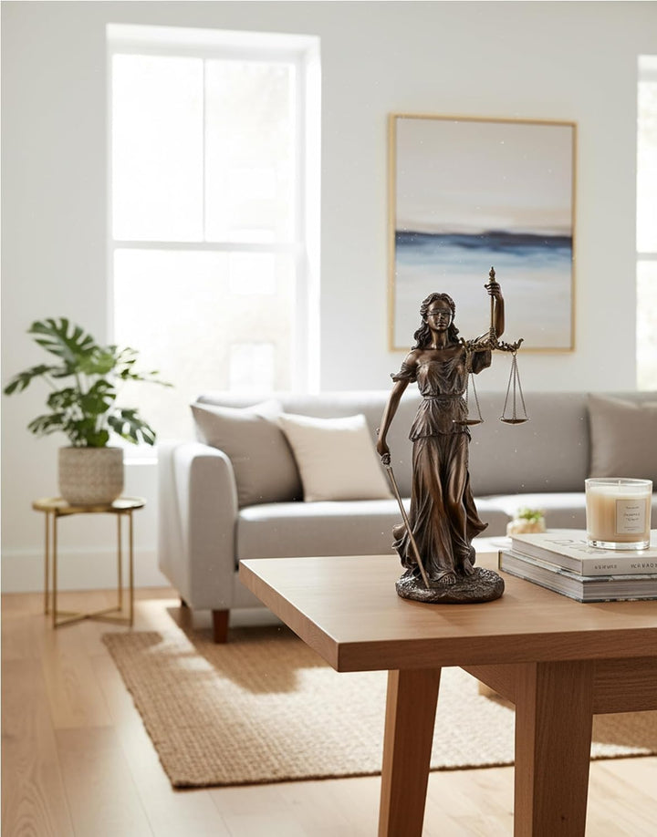 Veronese 708-7524 Justitia Figur bronziert Skulptur römische Götter 34 cm BGB