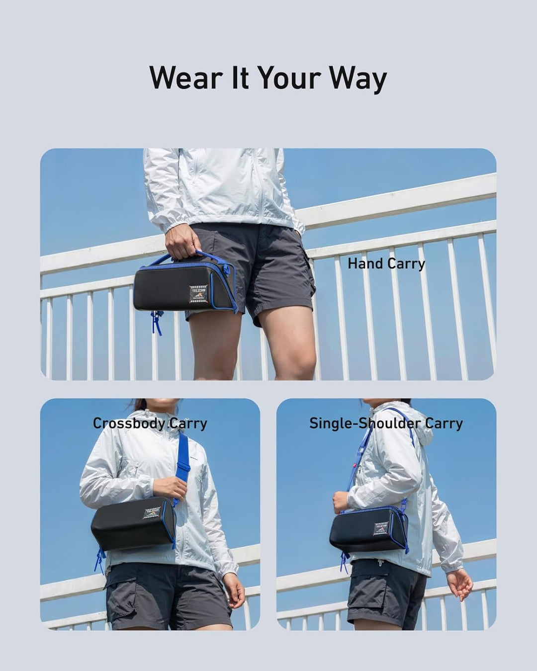 TELESIN DisAdv Kameratasche für DJI Osmo Pocket 3 – Multifunktionale Tragetasche mit Schultergurt, 1