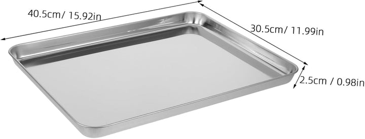 Cabilock Servierplatte und Einzigartiges Schlichtes Design Rechteckig mit Polierter Oberfläche Edels