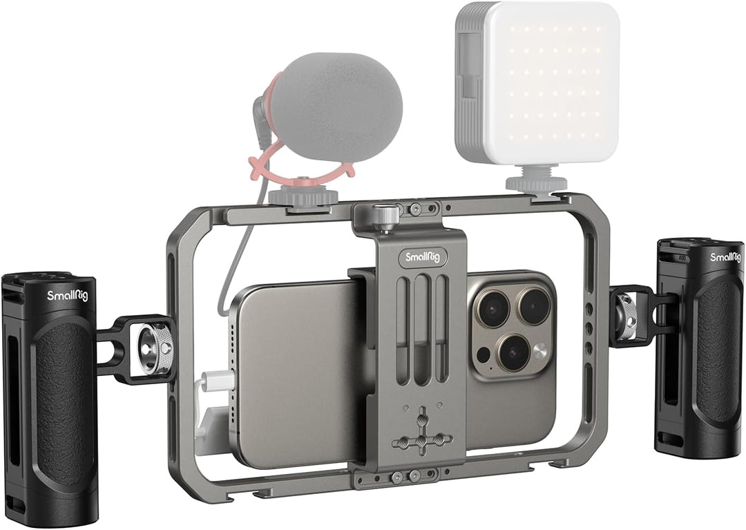 SmallRig Universal Smartphone Video Rig All-in-One Handy Video Kit für Video Creators, Aluminium Han