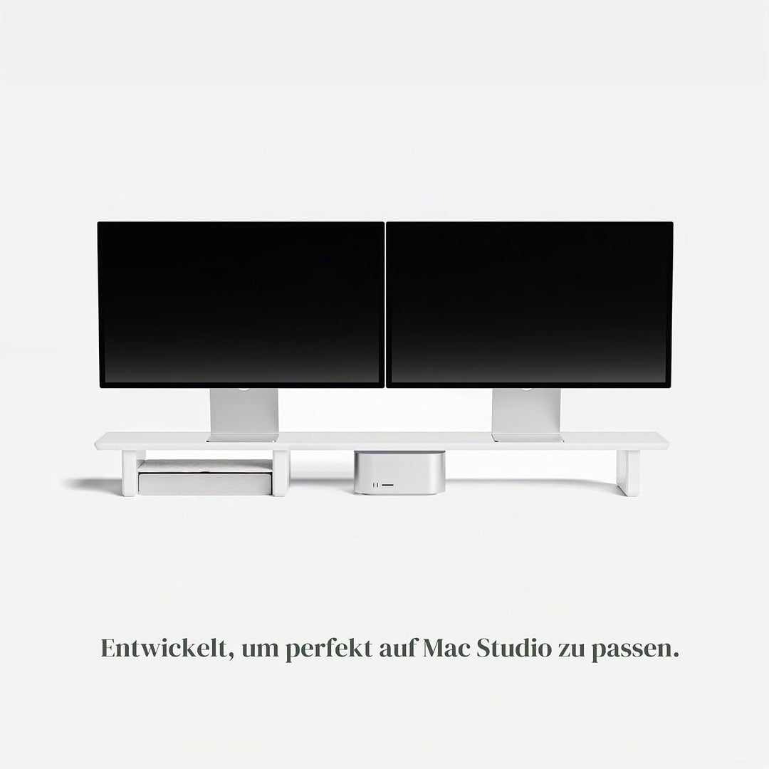 Raico Schreibtischregal Cockpit-System Monitorständer Schreibtisch-Organizer Dual Screen Setup Riser