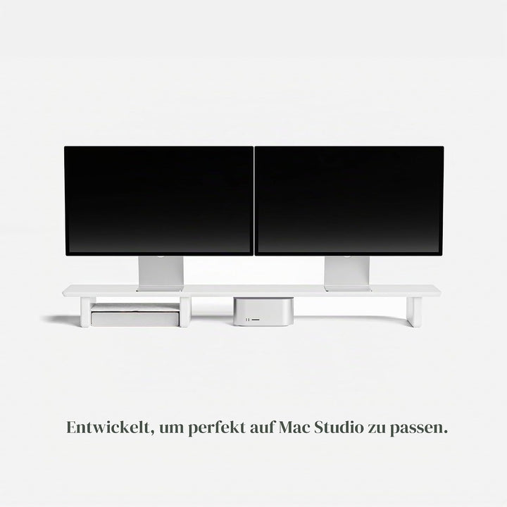 Raico Schreibtischregal Cockpit-System Monitorständer Schreibtisch-Organizer Dual Screen Setup Riser
