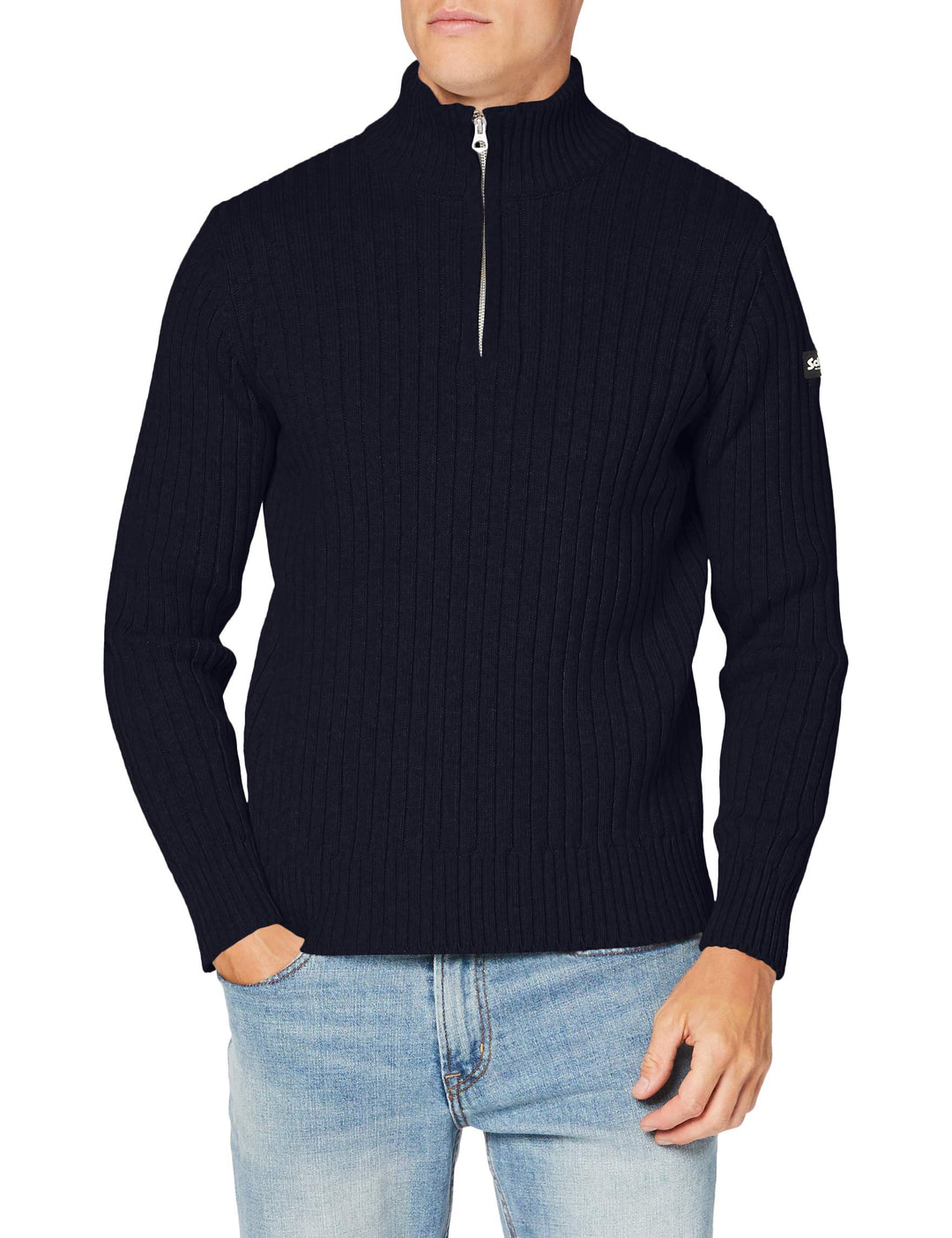 Schott NYC Herren Pullover S Navy, S Navy