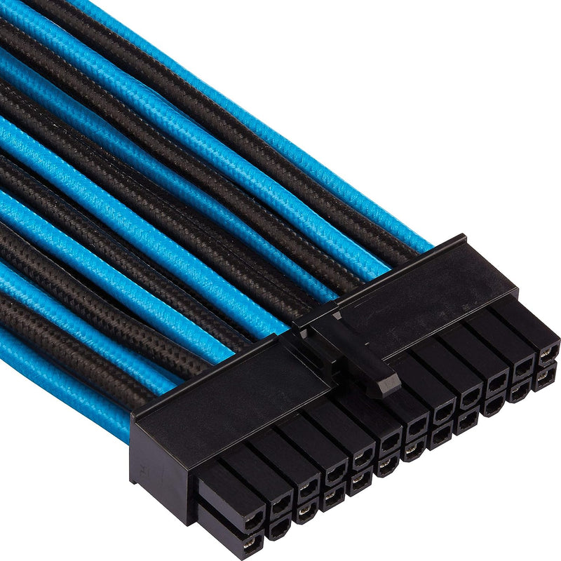 Corsair Premium Sleeved Netzteil Pro-Kabel-Set Typ4 (Generation 4-Serie) Blau/Schwarz Pro-Set Blau/S