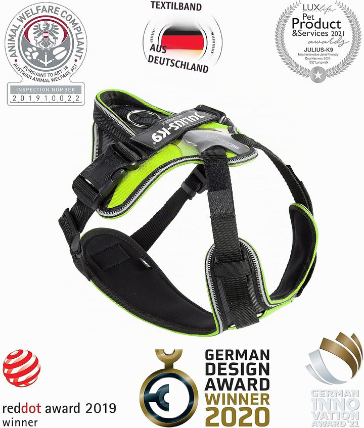 IDC Longwalk Geschirr, Neon-Grau, Grösse: XL Neon-Grau XL, Neon-Grau XL