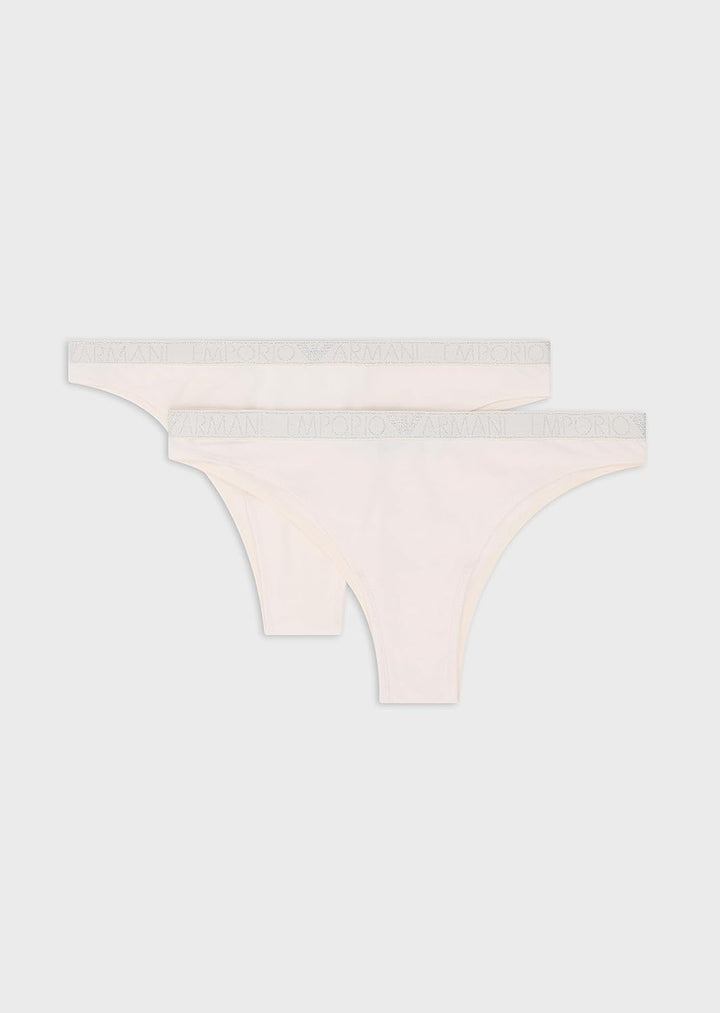 Emporio Armani Damen Briefs (2er Pack), S Cream
