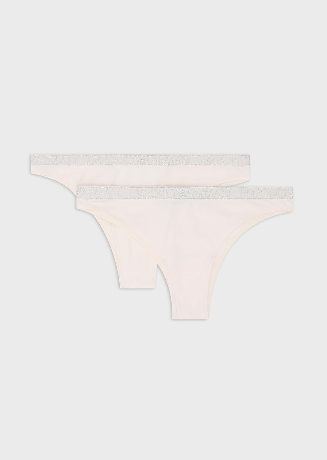 Emporio Armani Damen 2-Pack Brief Unterwäsche (2er Pack) XL Cream, XL Cream