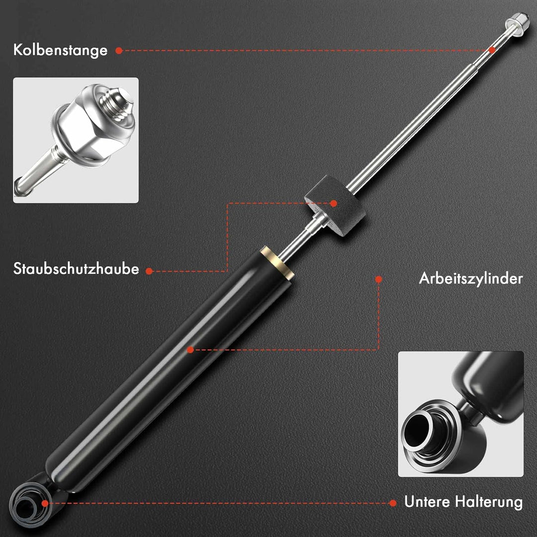 Frankberg 2x Stossdämpfer Gasdruck Hinten Kompatibel mit A-Klasse W176 A160 A180 A200 A220 A250 2012