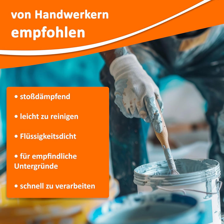 easyliner® selbsthaftendes Malerabdeckvlies [25 m²] premium Qualität Schutzvlies Abdeckvlies, Gewich