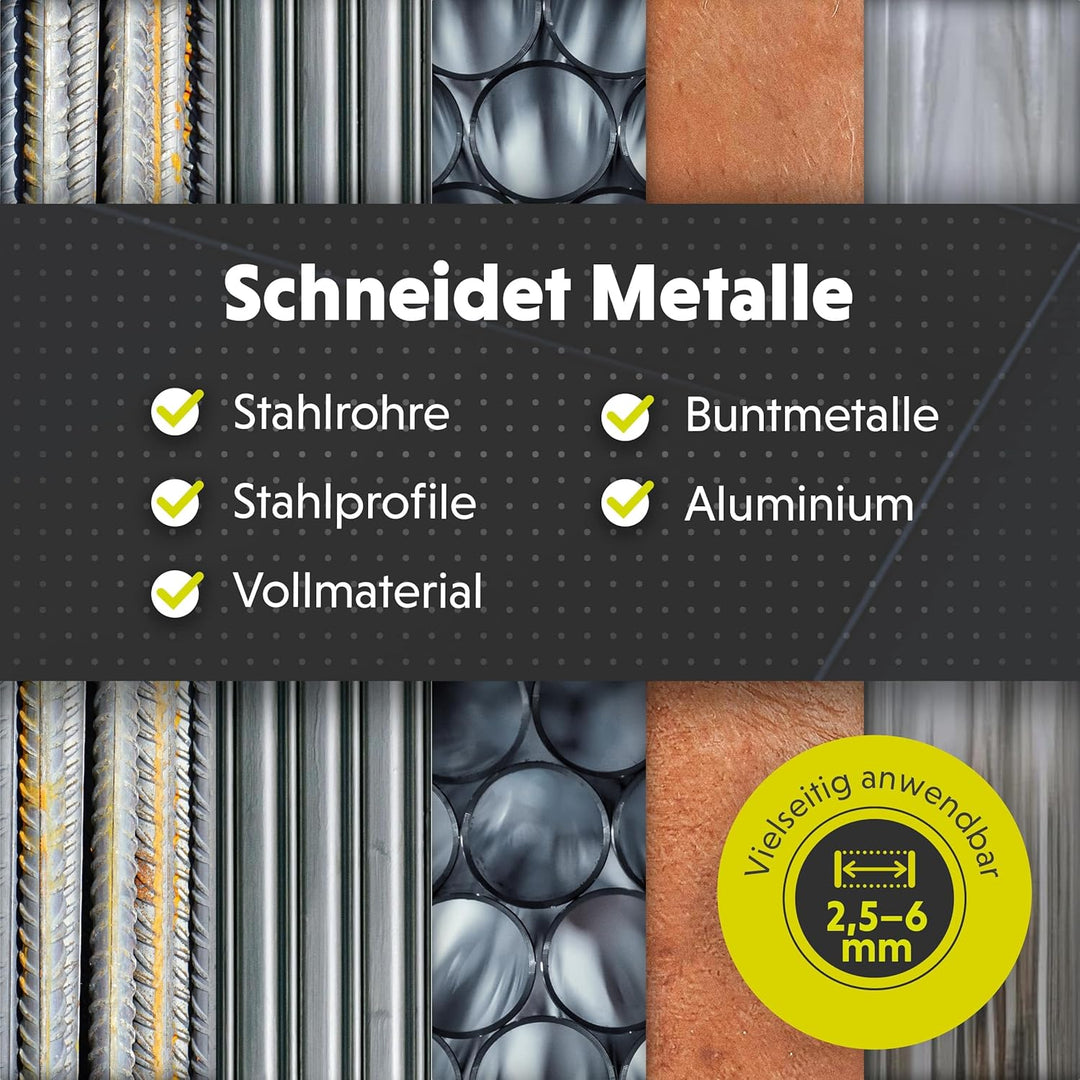 KIRNER Stichsägeblätter Metall 10 Stk. [ Profi Qualität ] präziser & sauberer Schnitt für mittelstar