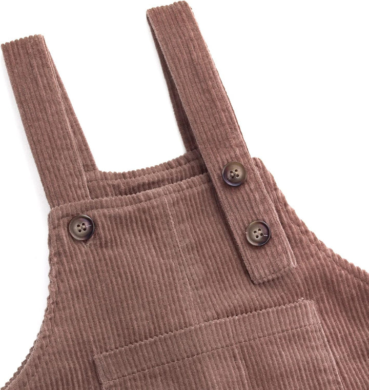 Camilife Baby Kleinkind Jungen Mädchen Kordsamt Latzhosen Overall Kord-Latzhose Cordhose Haremshose