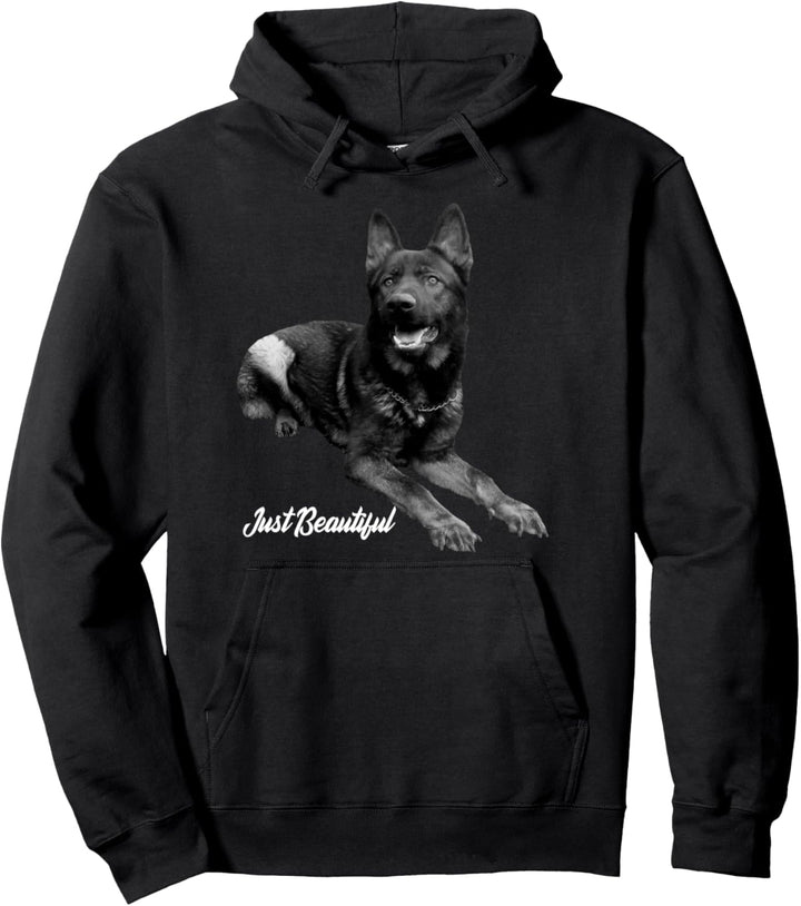 Deutscher Schäferhund Hundesport Motiv grauer Schäferhund Pullover Hoodie